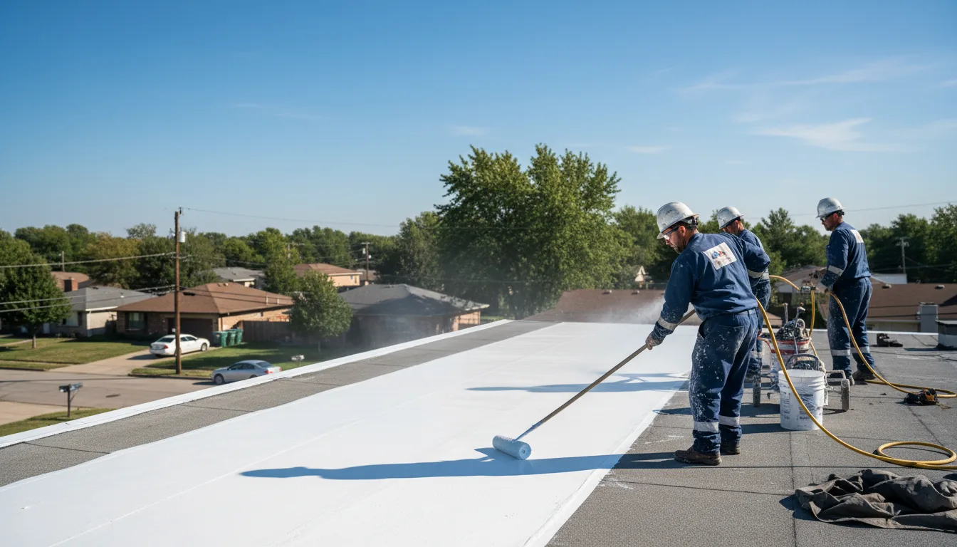 Commercial roof coating in Brinktown, MO near me